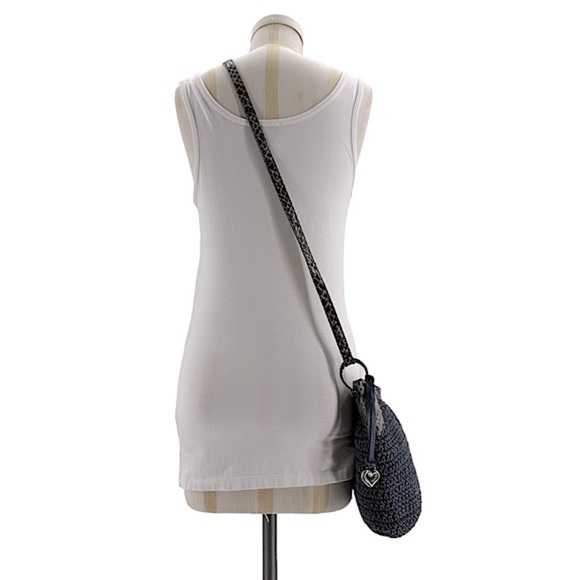 Brighton Blue and Tan Crossbody Bag - Picture 10 of 13